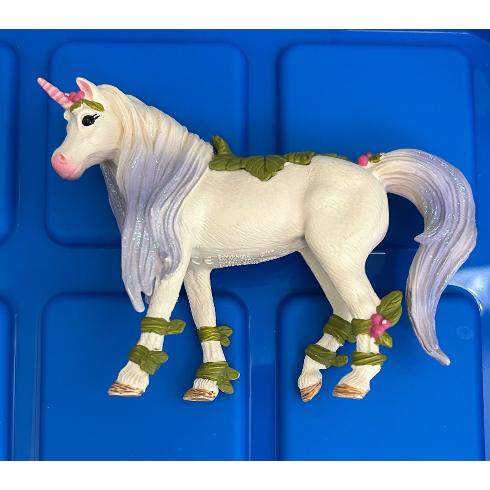 Schleich Bayala Unicorn 70523 White Lavender Glitter Mane Leaf Accents 2017 Fig